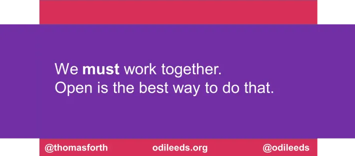 Working together at ODI Leeds.